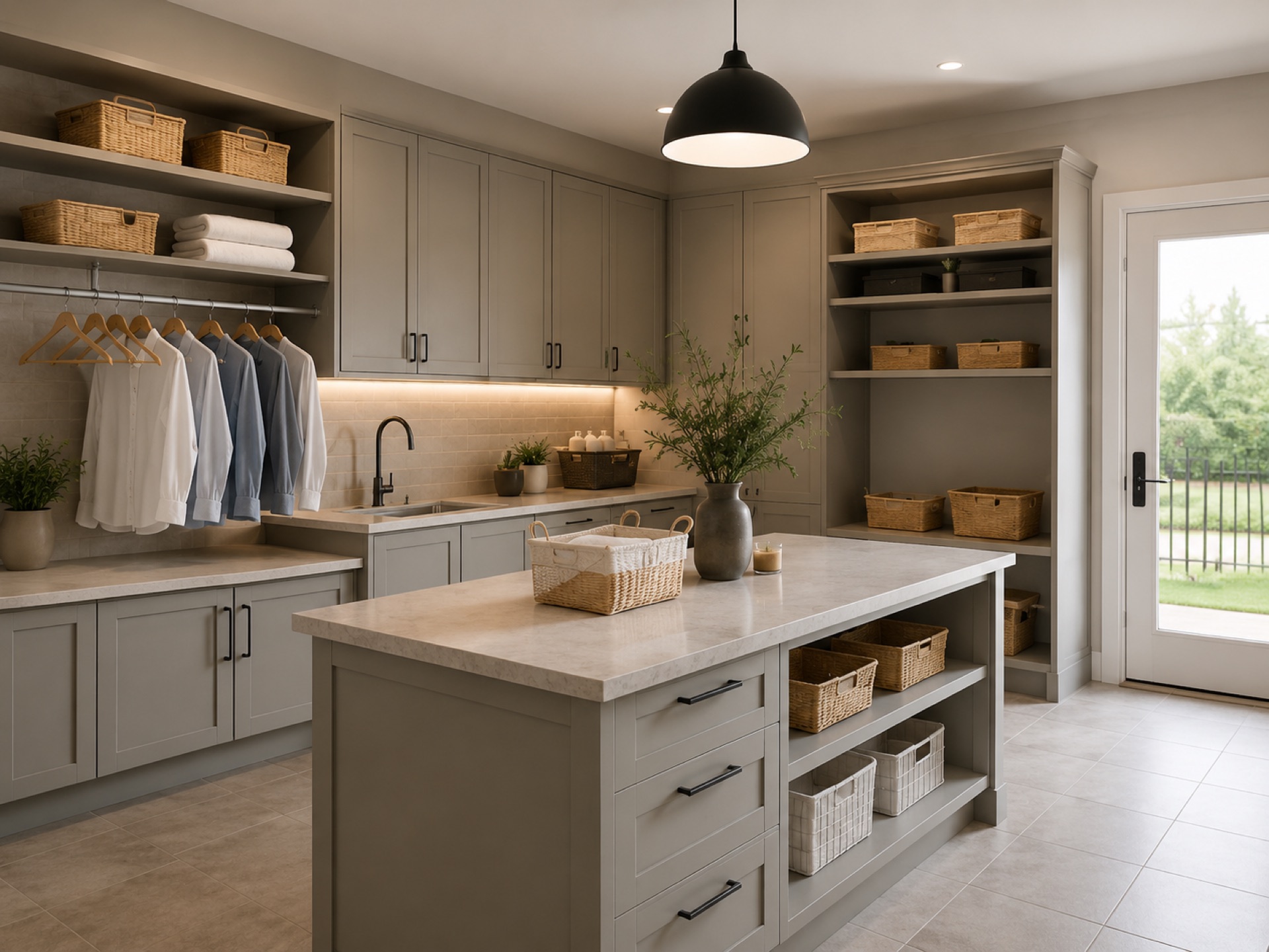 Custom laundry room design