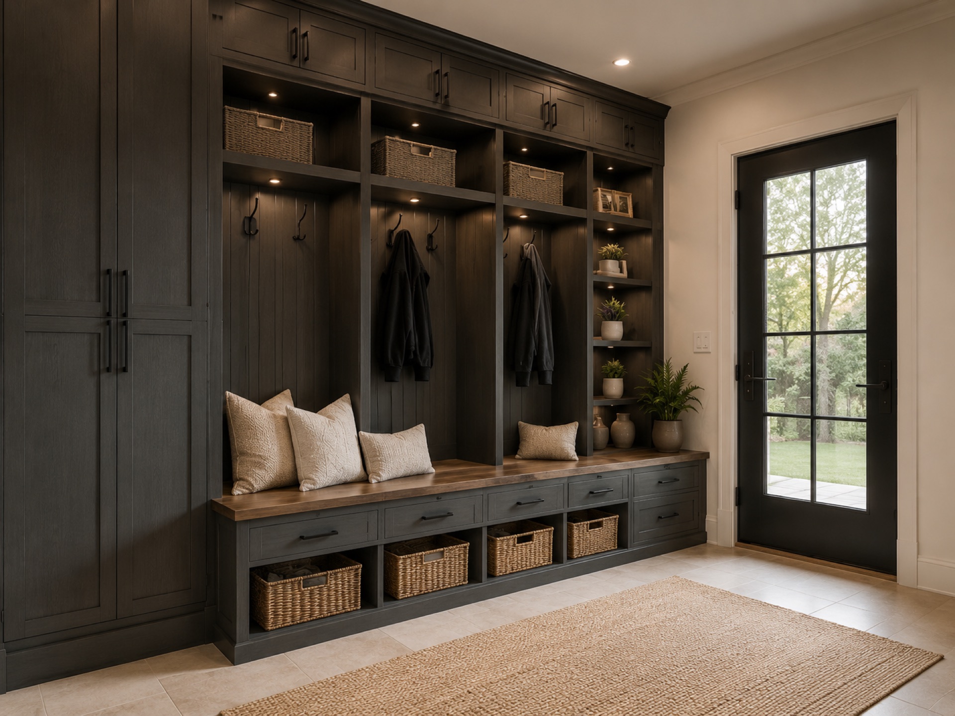 Custom mudroom design